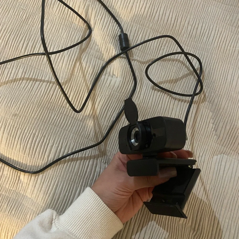HD computer video webcam and tripod